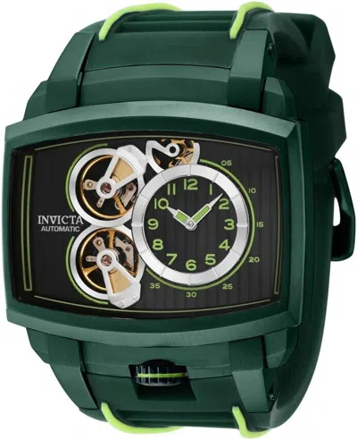 Pre-owned Invicta Akula S-05 Caliber Automatic 52mm Green Silicone Men's Watch