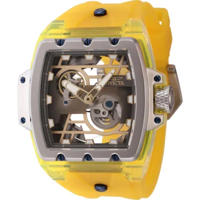 Invicta Anatomic Automatic Skeleton Dial Men's Watch 44265 In Yellow