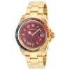 INVICTA INVICTA ANGEL BURGUNDY DIAL GOLD-PLATED LADIES WATCH 20023