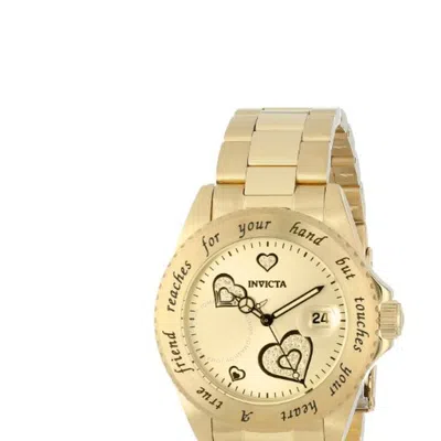 Invicta Angel Champagne Dial Yellow Gold-plated Ladies Watch 14733