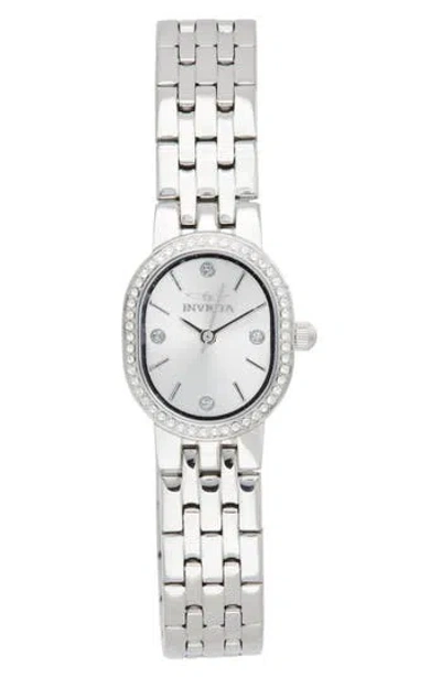 Invicta Angel Crystal Bracelet Strap Watch, 20mm In Silver
