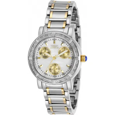 Invicta Angel Crystal White Mother Of Pearl Dial Ladies Watch 29117 In Metallic