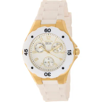 Invicta Angel Lady Silicone Strap Watch, 38mm