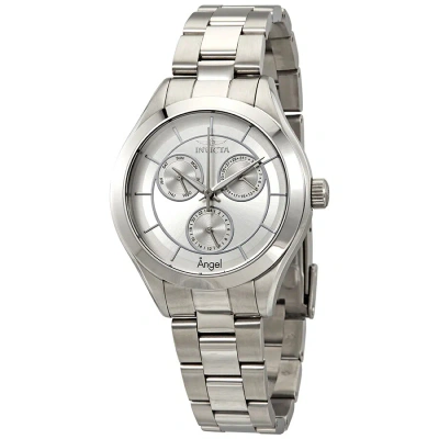 Invicta Angel Multi-function Silver Dial Ladies Watch 21693 In Metallic