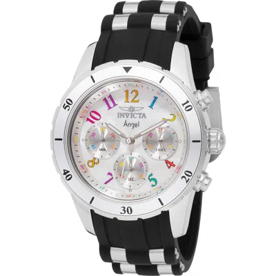 Invicta Angel Silicone Strap Watch, 40mm In Black