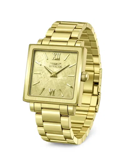 Invicta Angel Square Face 23mm Watch In Gold