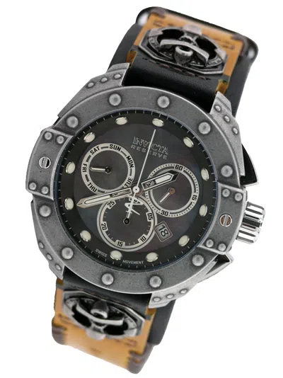 Pre-owned Invicta Armour Reserve Akula 44727 Swiss Chronograph Watch Steel Mop 52mm