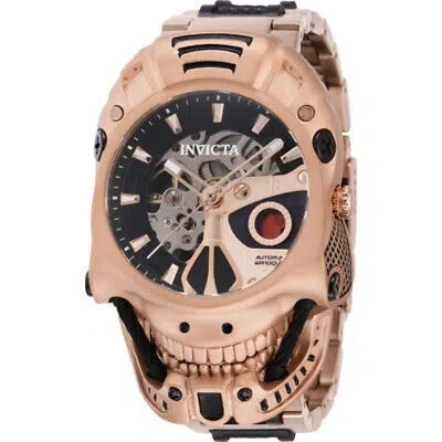 Pre-owned Invicta Artist Skull Automatic Black Dial Men's Watch 42583