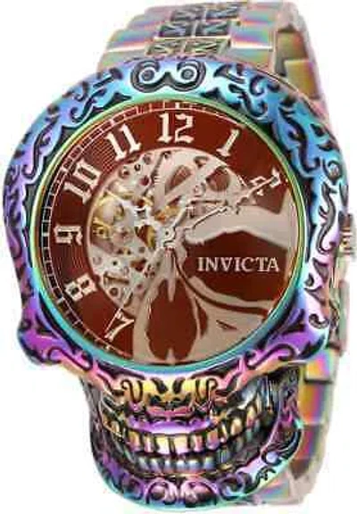 Pre-owned Invicta Artist Skull Automatic Men's Watch 35110