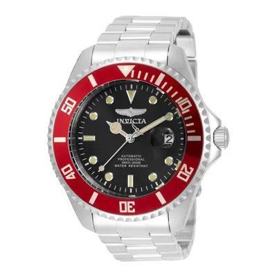 Pre-owned Invicta Automatic Watches Grey Stainless Red/green Men X093_35854