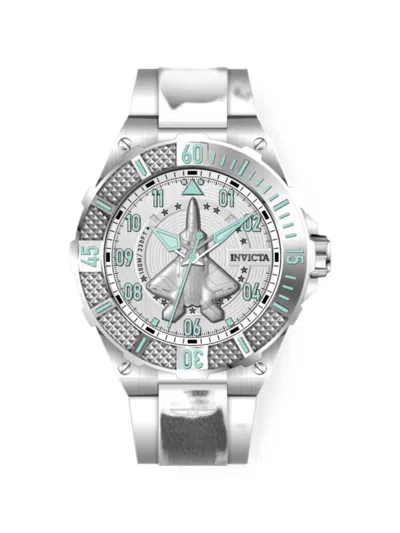 Invicta Aviator 50mm Watch In Silver