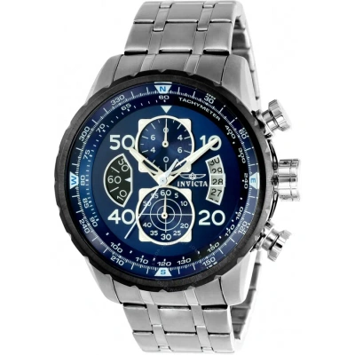 Invicta Aviator Chronograph Blue Dial Men's Watch 22970 In Metallic