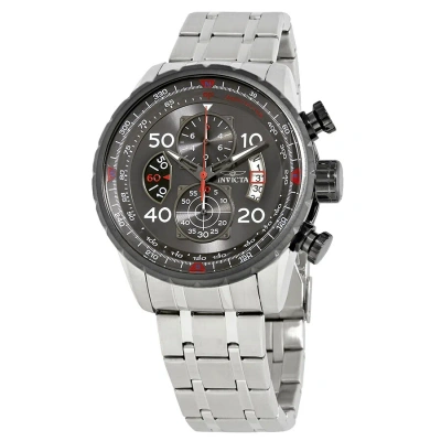 Invicta Aviator Chronograph Dark Grey Dial Men's Watch 17204 In Gray