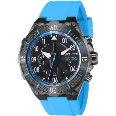 Invicta Aviator Chronograph Date Quartz Black Dial Men's Watch 39898 In Blue