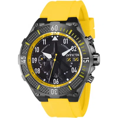 Invicta Aviator Chronograph Date Quartz Black Dial Men's Watch 39899 In Yellow