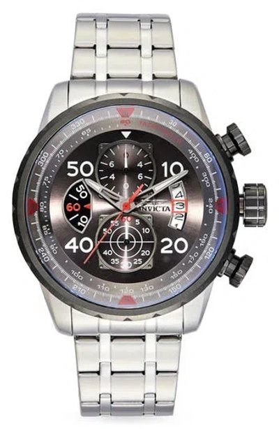 Invicta Aviator Quartz Bracelet Watch, 48mm X 16.5mm