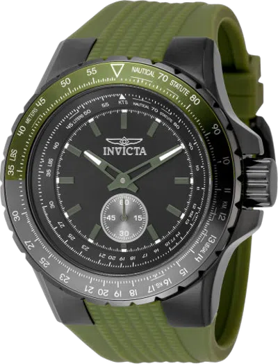 Invicta Aviator Quartz Watch In Green