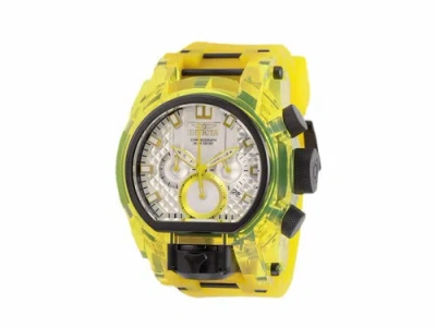 Pre-owned Invicta Bolt Bolt Zeus Magnum Anatomic Men's Watch - 52mm Black Yellow 29997