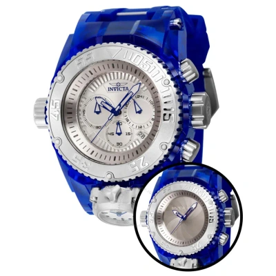 Invicta Bolt Bolt Zeus Magnum Chronograph Quartz Silver Dial Men's Watch 43108 In Blue