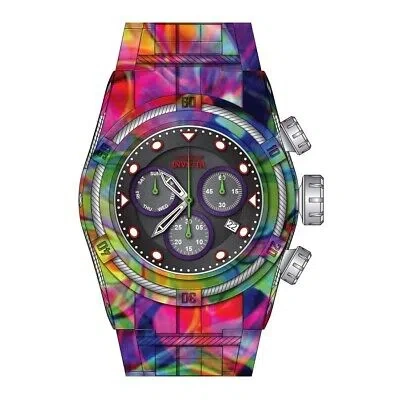 Pre-owned Invicta Bolt Chronograph Date Quartz Black Dial Men's Watch 35389