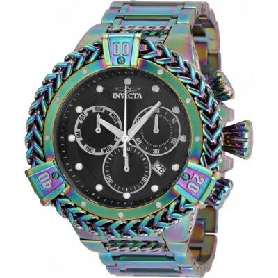 Pre-owned Invicta Bolt Chronograph Quartz Black Dial Men's Watch 35572