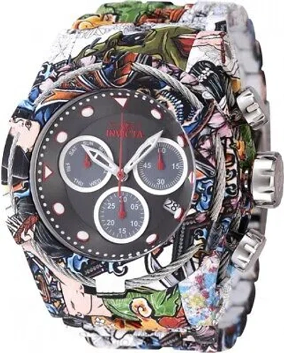 Pre-owned Invicta Bolt Chronograph Quartz Black Dial Men's Watch 45490