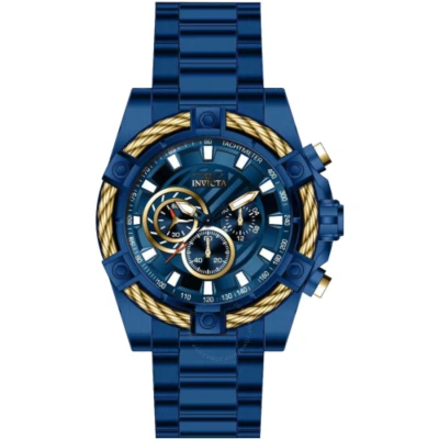 Invicta Bolt Chronograph Quartz Blue Dial Men's Watch 38959 In Blue / Gold Tone