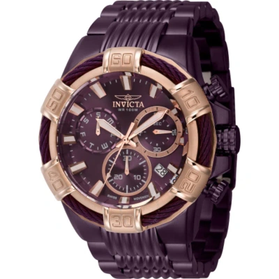 Invicta Bolt Chronograph Quartz Purple Dial Men's Watch 40910