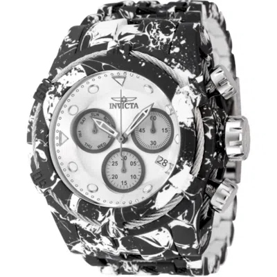 Invicta Bolt Chronograph Quartz Silver Dial Men's Watch 45489 In Black