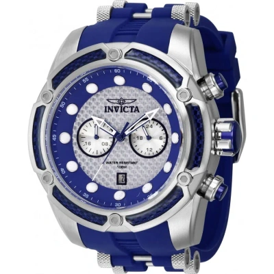 Invicta Bolt Gmt Quartz Silver Dial Men's Watch 42286 In Blue