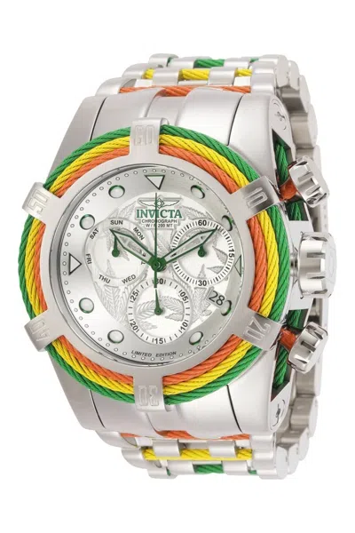 Pre-owned Invicta Bolt Men's Watch - 53mm, Steel, Red, Yellow, Green 27496