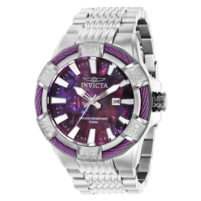 Pre-owned Invicta Bolt Men's Watch W/ Abalone Dial - 51mm, Steel 38397