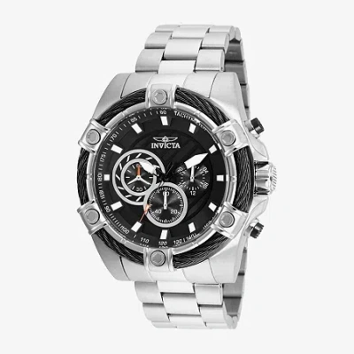 Invicta Bolt Mens Silver Tone Stainless Steel Bracelet Watch 25512 In Gray