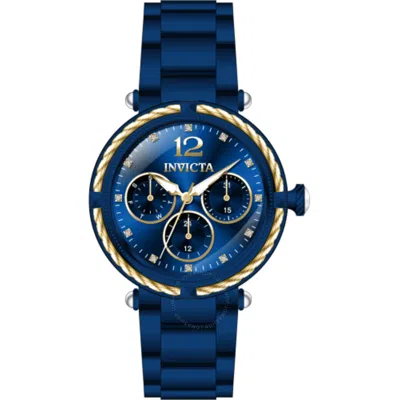 Invicta Bolt Quartz Crystal Blue Dial Unisex Watch 43887 In Blue/two Tone/gold Tone