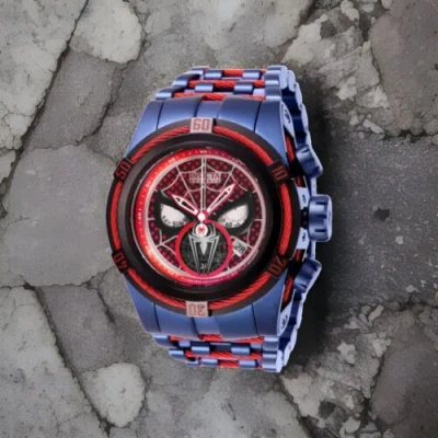 Pre-owned Invicta Brand  Marvel Spiderman 27047 Bolt Zeus Limited Edition Men's Watch