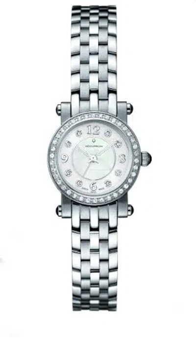 Pre-owned Invicta Bulova Accutron 26r28 38 Diamonds Swiss Made Mop Dial Steel Bracelet Watch