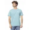 Invicta Light Blue Cotton T-shirt In Light Blue