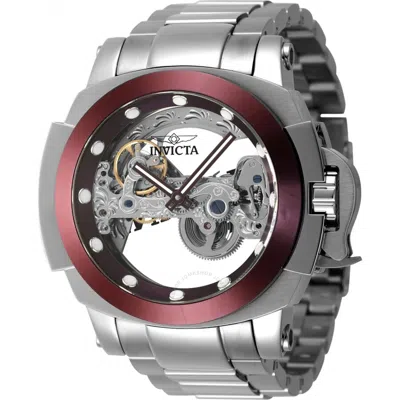 Invicta Coalition Forces Automatic Red Dial Men's Watch 45962 In Metallic