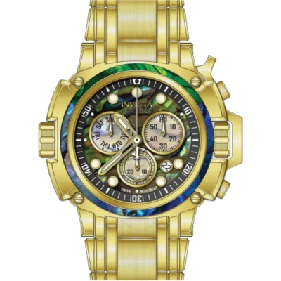 Invicta Coalition Forces Chronograph Quartz Men's Watch 44969 In Gold / Gold Tone / Mother Of Pearl