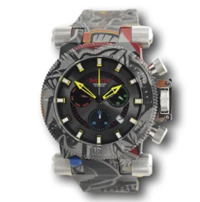 Pre-owned Invicta Coalition Forces Graffiti Hydroplated 51mm Swiss Chronograph Watch 26449