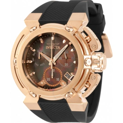 Invicta Coalition Forces X-wing Chronograph Quartz Men's Watch 33710 In Black / Brown / Gold / Gold Tone / Rose / Rose Gold / Rose Gold Tone