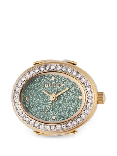 Invicta Crystal Bezel Mini Ring 24mm Watch In Green