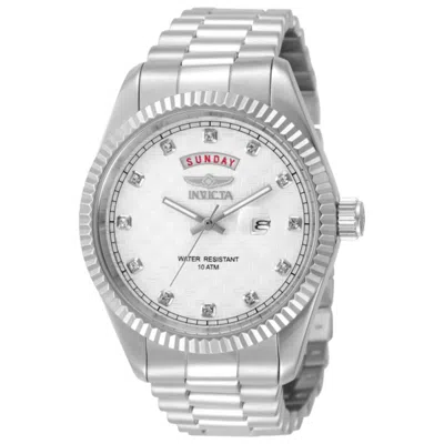 Invicta Diamond Day-date Watch In Metallic