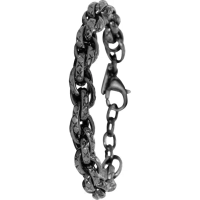 Invicta Elements Men's 8" Stainless Steel Chain Bracelet In Brown