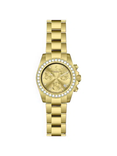Invicta Elite Diamond 42mm Watch In Gold