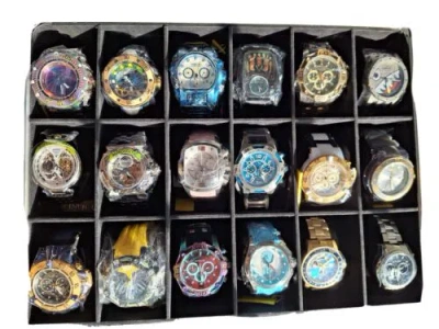 Pre-owned Invicta Exclusive Mens Watch Collection With 18 Slot Case