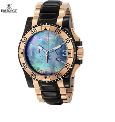 Pre-owned Invicta Excursion Mop Dial Two-tone Ss Chronograph Quartz Men's Watch 80378
