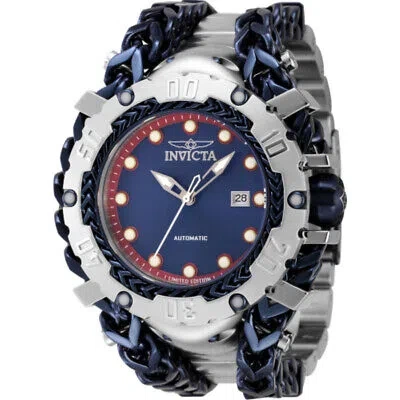 Pre-owned Invicta Gladiator Automatic Blue Dial Men's Watch 46229