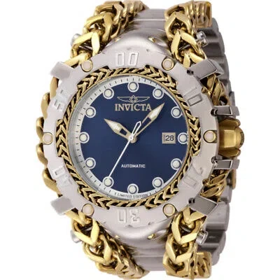 Pre-owned Invicta Gladiator Automatic Date Blue Dial Men's Watch 46222