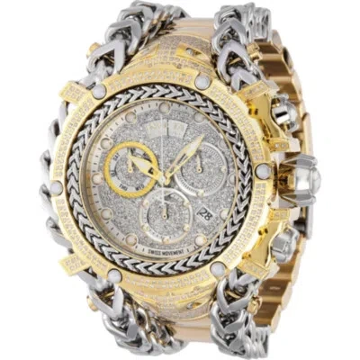 Pre-owned Invicta Gladiator Chronograph Quartz Diamond Silver Dial Men's Watch 35059